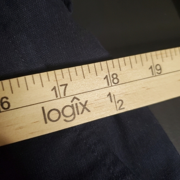 J.M. Haggar Dress Pants Men's 34x32 Navy Blue - Picture 3 of 8